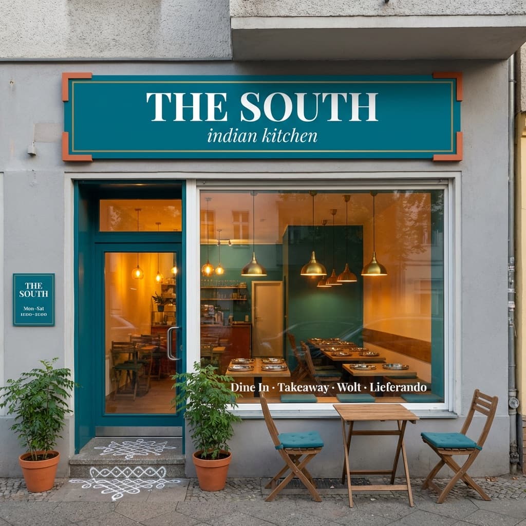 THE SOUTH indian kitchen restaurant interior, Turmstraße 53 Berlin-Moabit